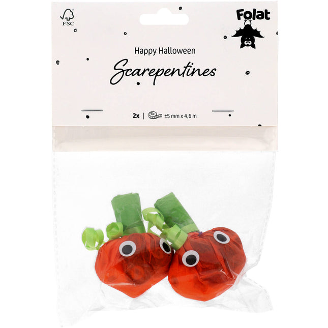 Halloween Serpentinas Calabaza 2pcs