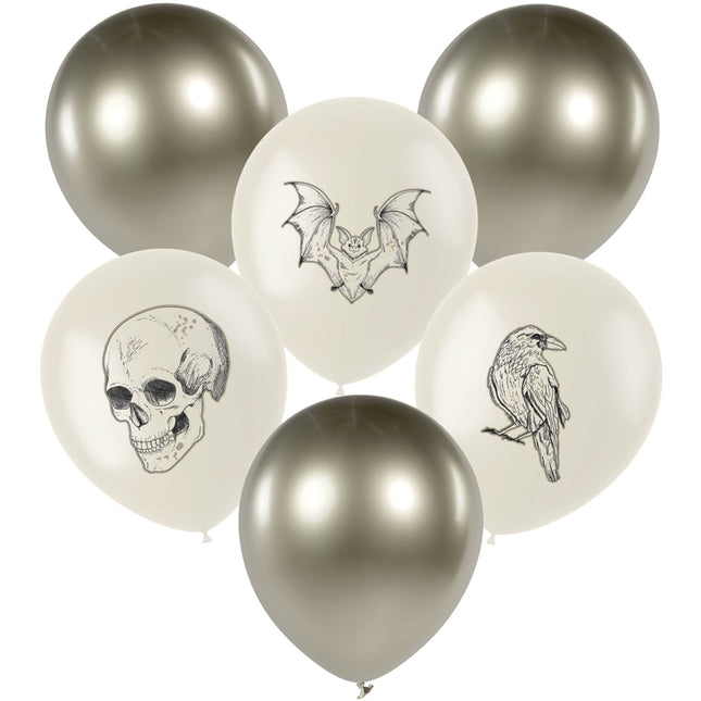 Globos de Halloween Curiosidades espeluznantes 6pcs