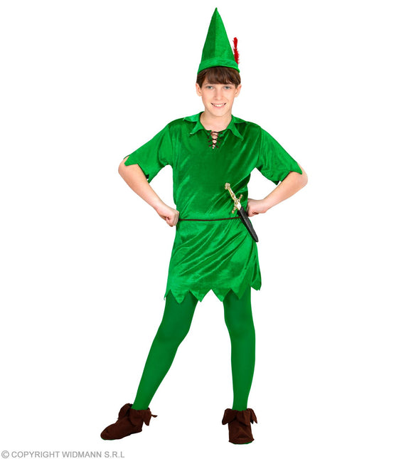 Disfraz de Peter Pan Verde Niño