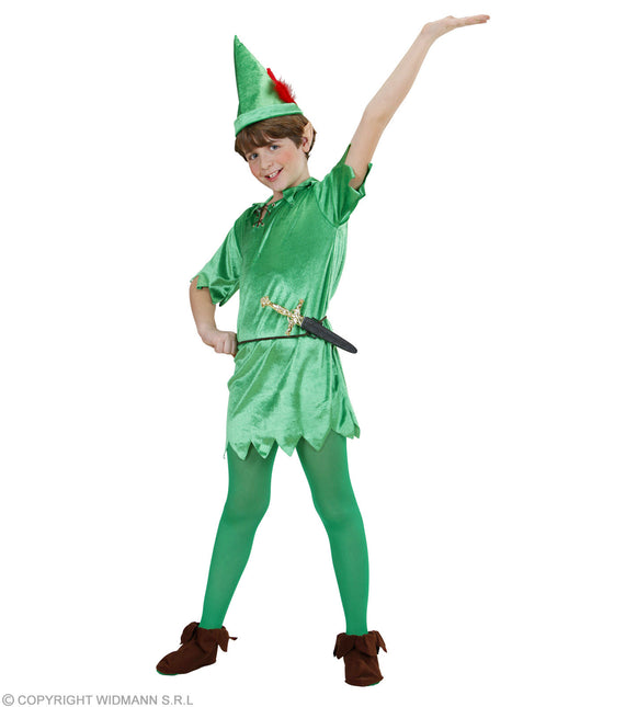 Disfraz de Peter Pan Verde Niño