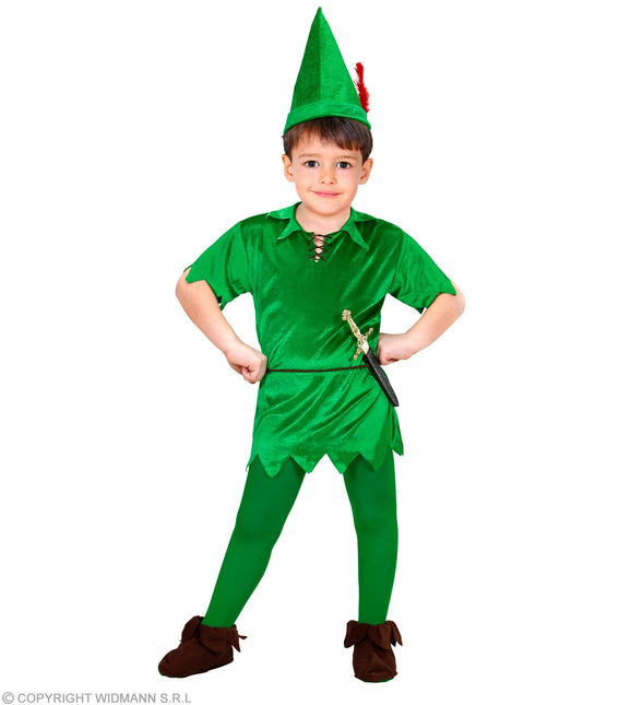 Disfraz de Peter Pan Verde Niño