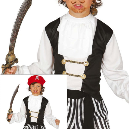 Traje Pirata Niño Rayas