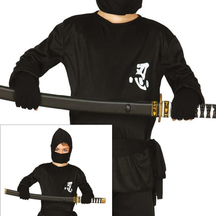 Traje Ninja Niño Negro