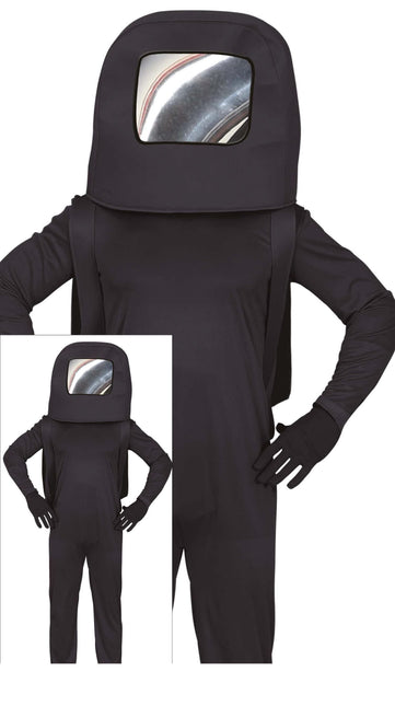 Traje Astronauta Niño Negro 14/16 años