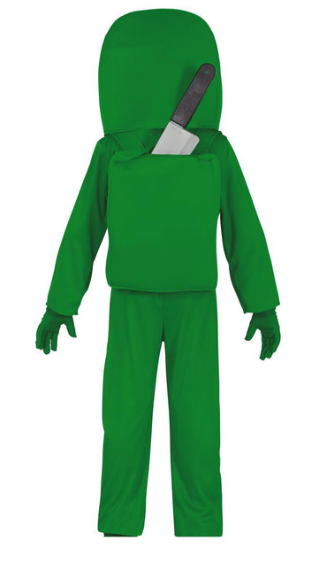 Traje de astronauta Verde Niño