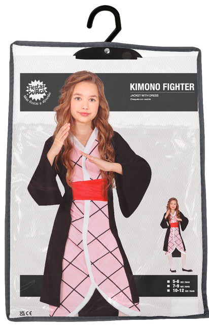 Disfraz de Luchadora Kimono Niña