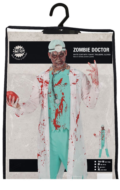 Disfraz de Doctor Zombie Halloween Hombre