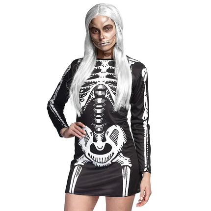 Vestido Halloween Damas Esqueleto