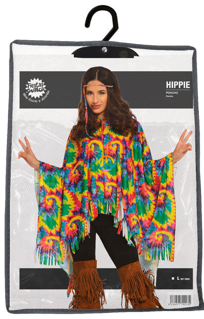 Disfraz de Poncho Hippie M