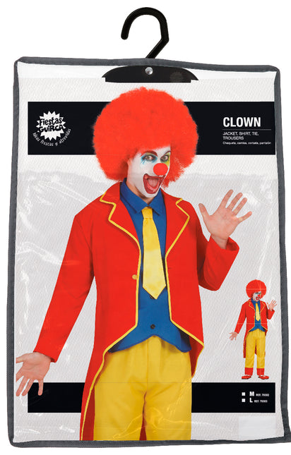 Traje de Payaso Rojo Azul Amarillo