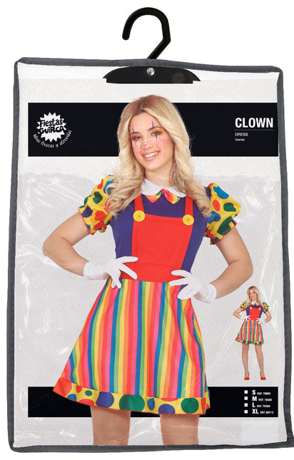 Vestido Disfraz de Payaso Mujer