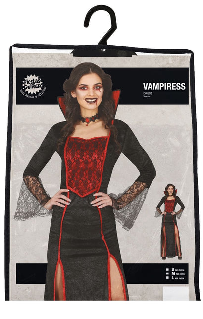 Disfraz de Vampiresa de Halloween Rojo para Mujer