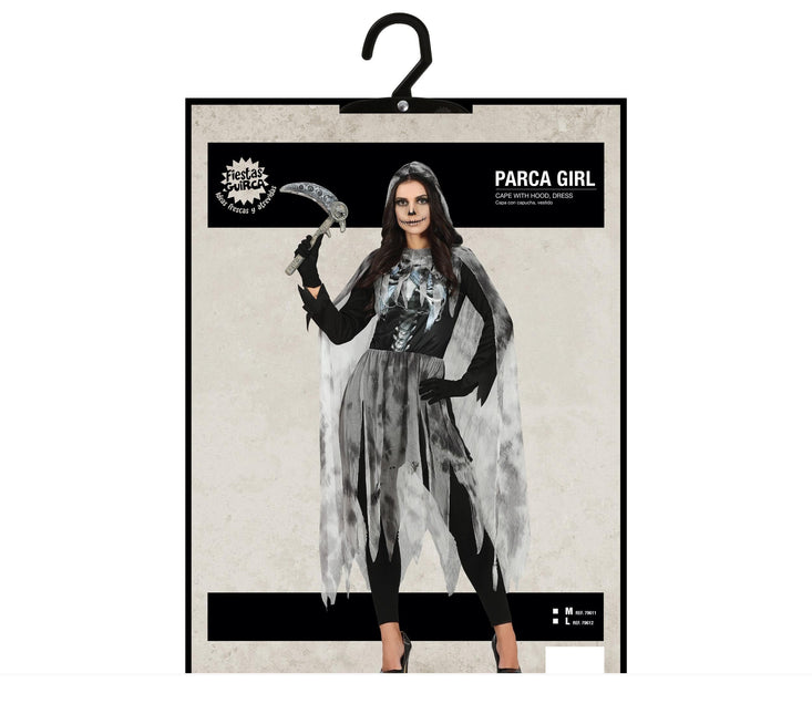 Parca Vestido Halloween Damas