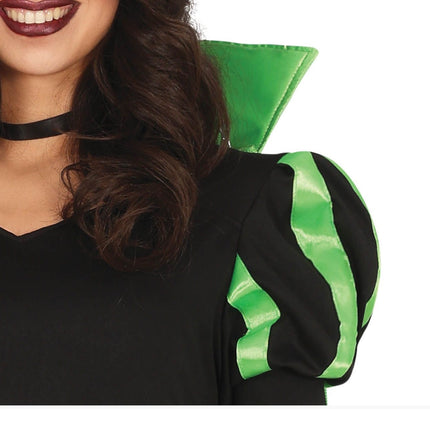 Disfraz de Bruja de Halloween Verde para Mujer