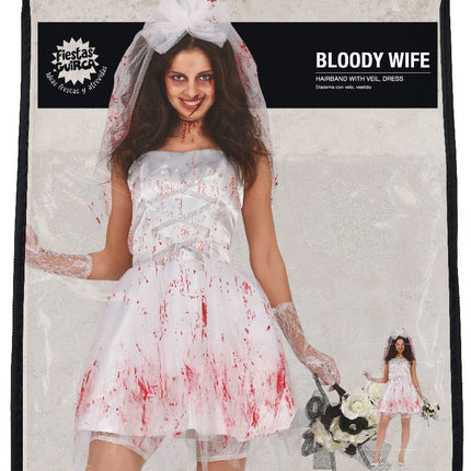 Vestido de novia Disfraz de Halloween Mujer