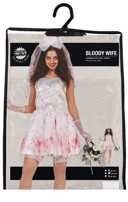 Vestido de novia Disfraz de Halloween Mujer