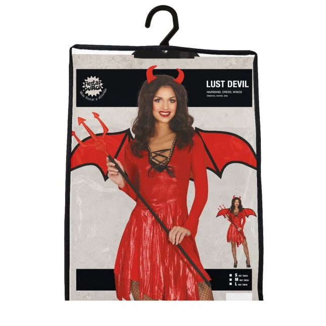 Disfraz de Diablesa de Halloween Rojo para Mujer