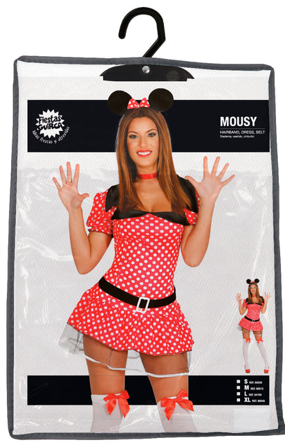 Disfraz Minnie Mouse Blanca Roja Señoras