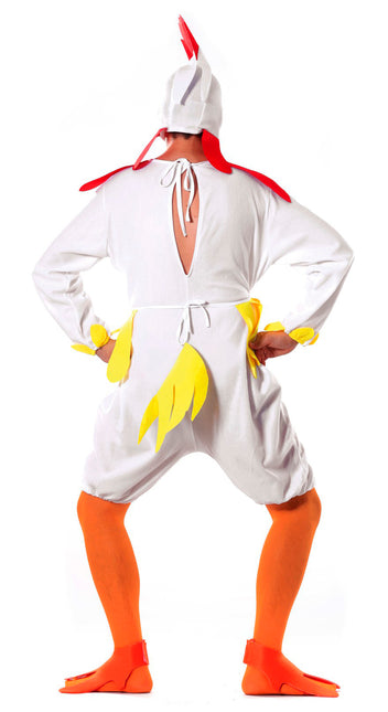 Traje de pollo Blanco