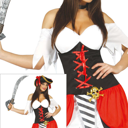 Piratesuit Damas Rojo Deluxe