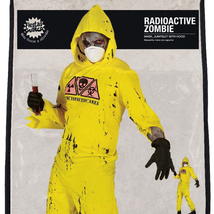 Disfraz de Zombie Halloween Hombre Radioactivo L