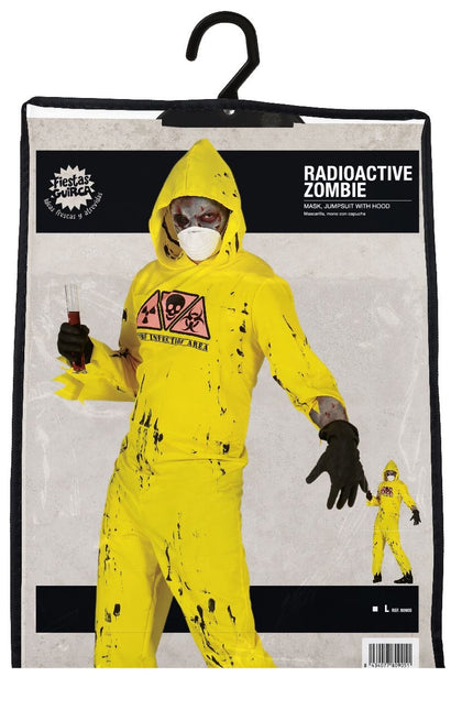 Disfraz de Zombie Halloween Hombre Radioactivo L