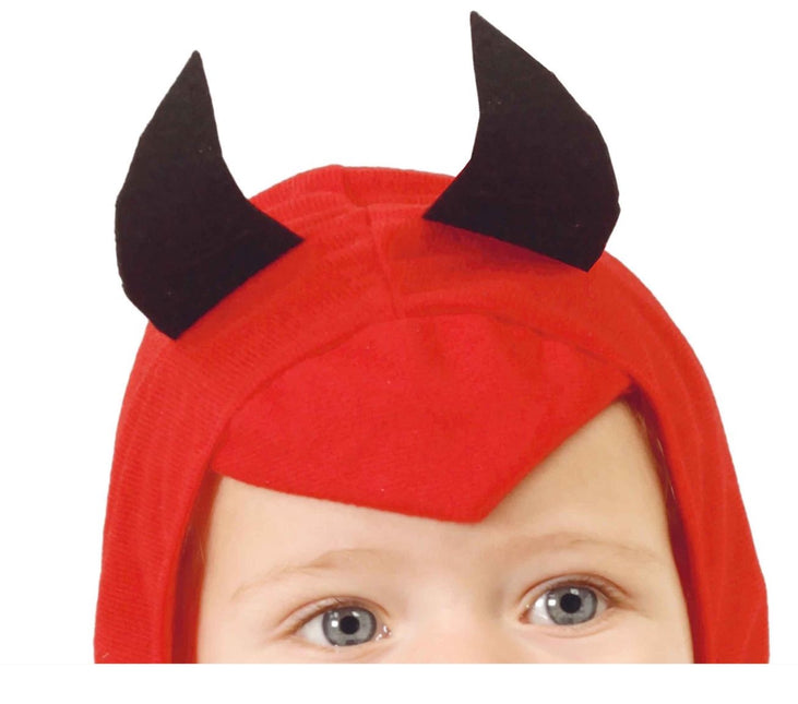 Diablo Disfraz Halloween Bebé Rojo Negro