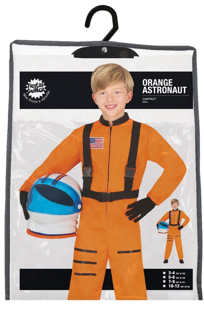 Astronautas Traje Naranja Niño