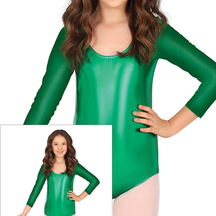 Maillot de niña Verde metalizado