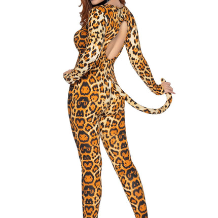 Cougar Catsuit Naranja Mujer Leg Avenue