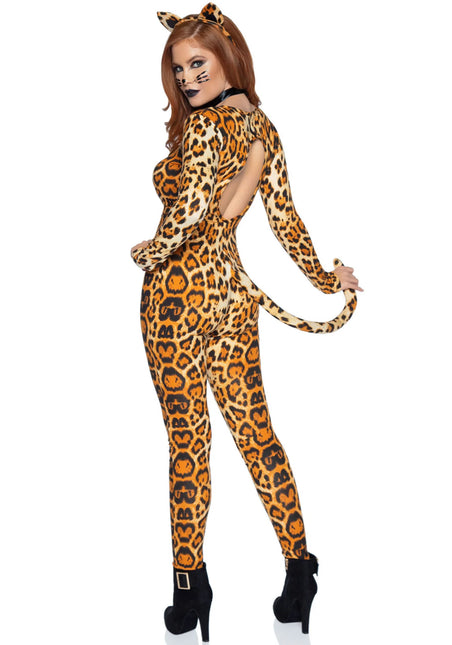 Cougar Catsuit Naranja Mujer Leg Avenue