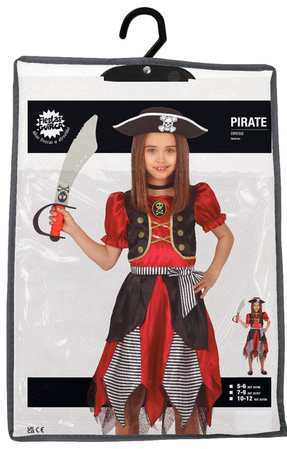 Disfraz de Pirata Rojo Niño