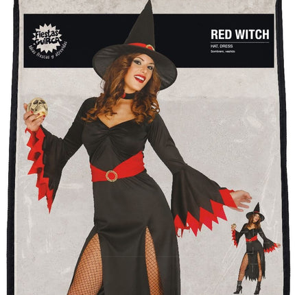 Disfraz de Halloween de Bruja Roja para Mujer