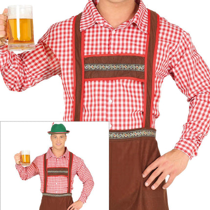 Disfraz Oktoberfest Rojo Marrón Hombre