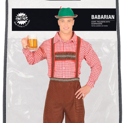 Disfraz Oktoberfest Rojo Marrón Hombre