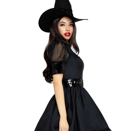 Vestido Halloween Negro Señoras Leg Avenue