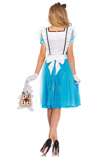 Alice In Wonderland Vestido Azul Señoras Leg Avenue