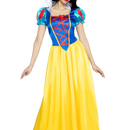 Snow White Vestido Azul Amarillo Señoras Leg Avenue