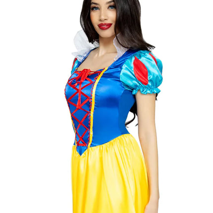 Snow White Vestido Azul Amarillo Señoras Leg Avenue