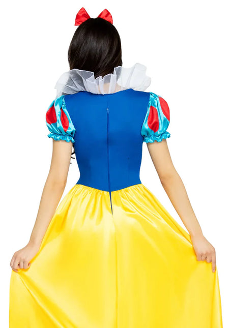 Snow White Vestido Azul Amarillo Señoras Leg Avenue