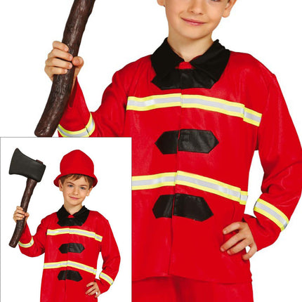 Traje de Bombero Niño Rojo