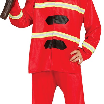 Traje de Bombero Niño Rojo