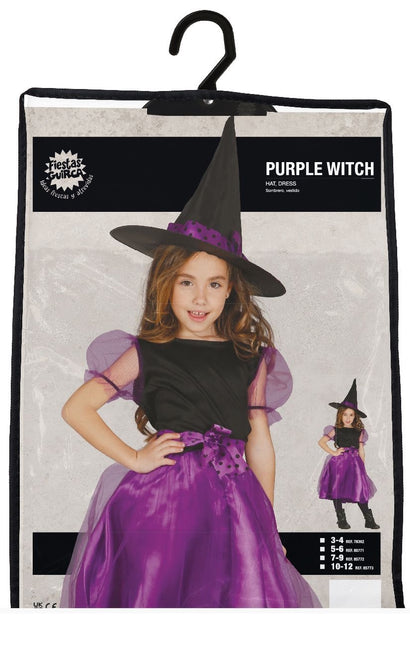 Vestido Halloween Niño Morado