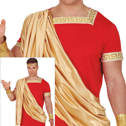 Traje Romano Rojo Hombre