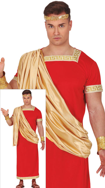 Traje Romano Rojo Hombre