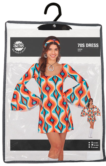 Vestido Disfraz Hippie Mujer