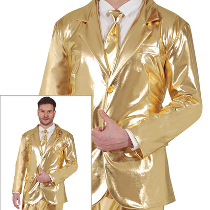 Traje dorado para hombre