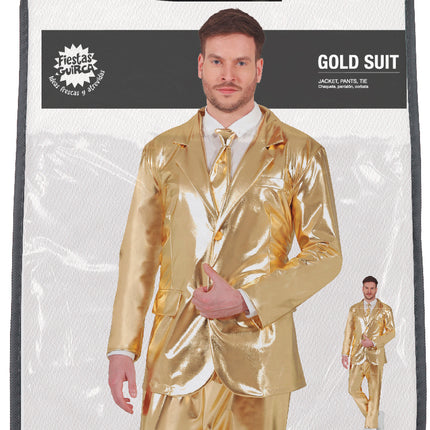 Traje dorado para hombre