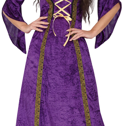 Disfraz Medieval Morado Damas