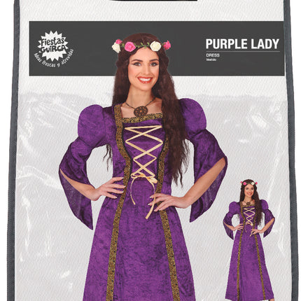 Disfraz Medieval Morado Damas